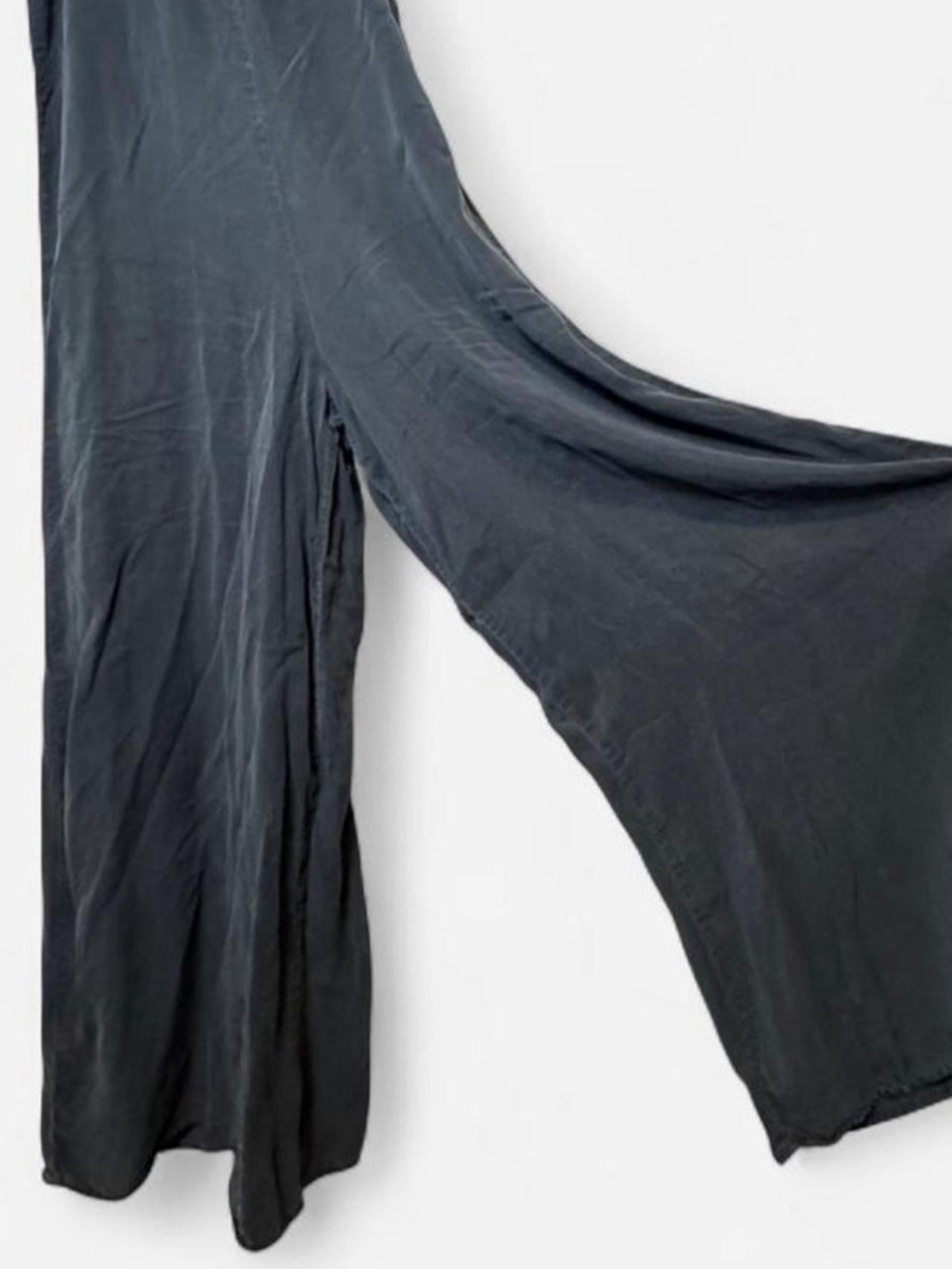 bella dahl grey boho wide leg high neck sleeveless halter open back jumpsuit S - Picture 5 of 7